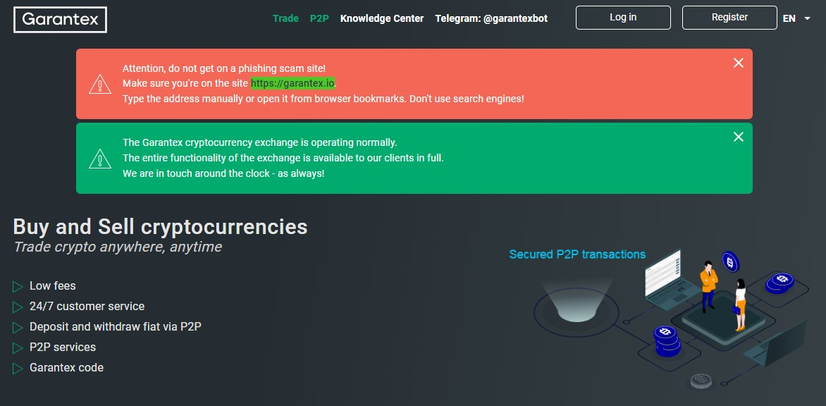 Crypto Exchange Garantex Sanctioned for second time by US authorities