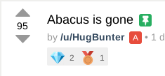 “Abacus Market Gone” Hugbunter